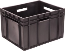 Ящик 350х430х285 молочный "Фин-Пак" Б чёрный Ящик 350х430х285 молочный "Фин-Пак" Б чёрный