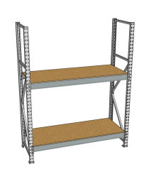 Стеллаж грузовой СГР 2500x900x600 2 полки (ДСП) Стеллаж грузовой СГР 2500x900x600 2 полки (ДСП)