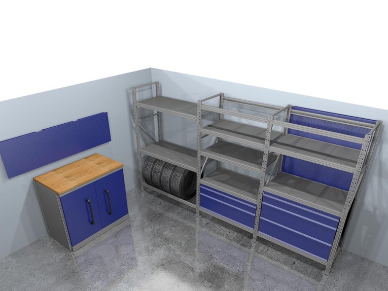 Стеллажная система хранения №1 Гараж купить в Самаре Стеллажная система хранения №1 Гараж купить в Самаре