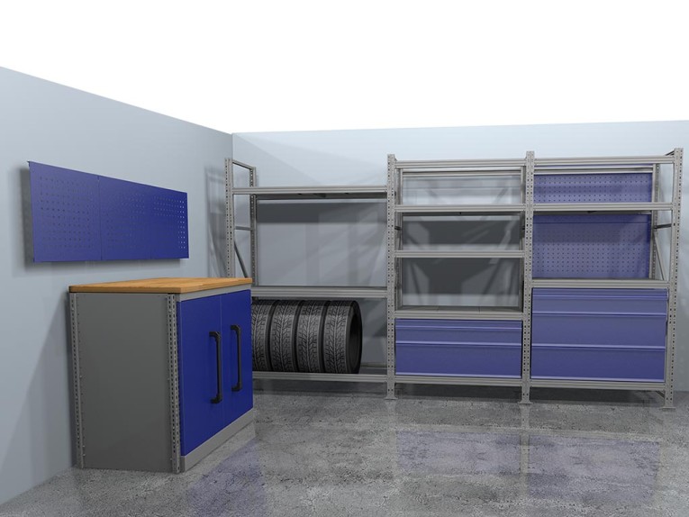 Стеллажная система хранения №1 Гараж купить в Самаре Стеллажная система хранения №1 Гараж купить в Самаре