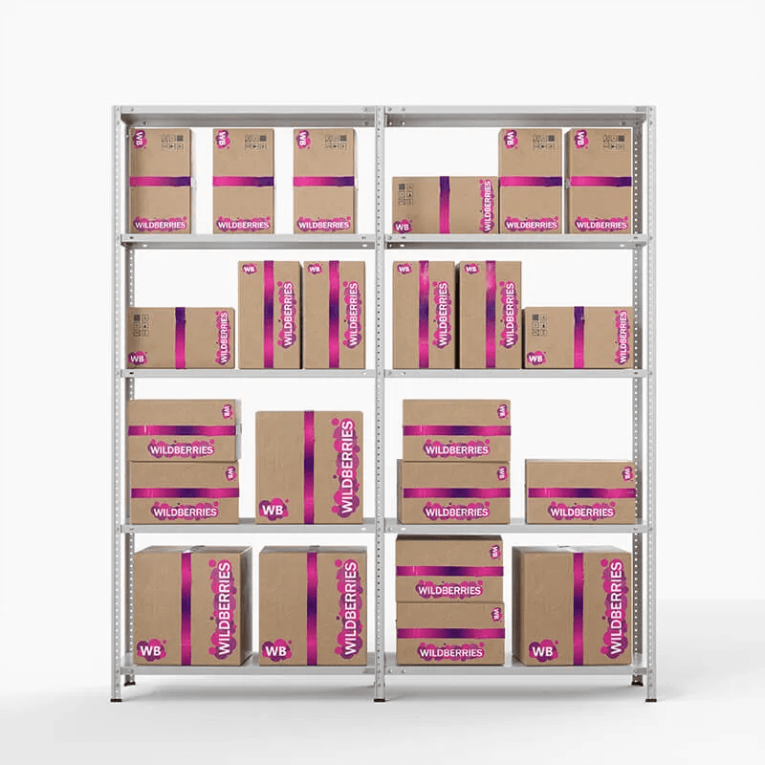 Стеллаж ПВЗ Wildberries 2000х2000х400 5 полок купить в Самаре Стеллаж ПВЗ Wildberries 2000х2000х400 5 полок купить в Самаре
