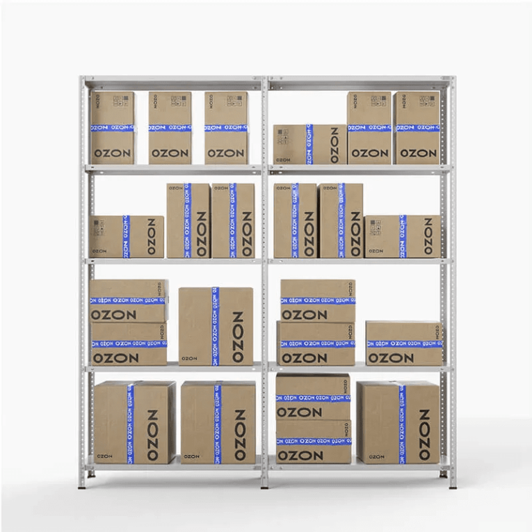 Стеллаж ПВЗ Озон 2000х2000х400 5 полок купить в Самаре Стеллаж ПВЗ Озон 2000х2000х400 5 полок купить в Самаре