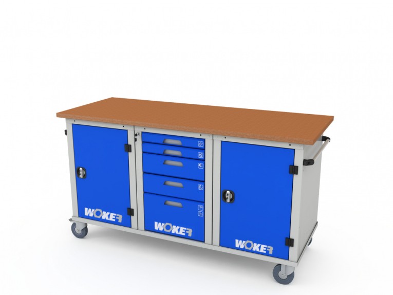 Верстак мобильный трехтумбовый WOKER PRO 3151.1800 купить в Самаре