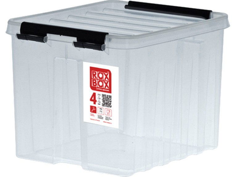 Контейнер Rox Box Original 4 (210х170х175 мм с крышкой и клипсами прозрачный) купить в Самаре