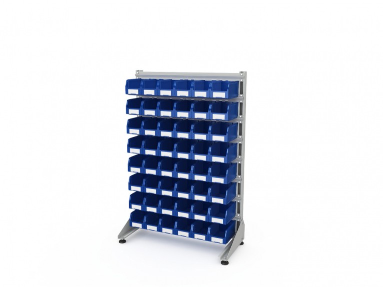 Стеллаж для пластиковых лотков SORTEX односторонний 1500x1000x450.02 купить в Самаре Стеллаж для пластиковых лотков SORTEX односторонний 1500x1000x450.02 купить в Самаре