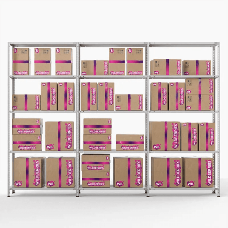 Стеллаж ПВЗ Wildberries 2000х3000х400 5 полок купить в Самаре Стеллаж ПВЗ Wildberries 2000х3000х400 5 полок купить в Самаре