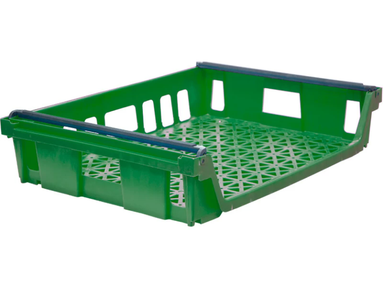 Ящик 744х557х167 со складываемыми ручками зелёный купить в Самаре Ящик 744х557х167 со складываемыми ручками зелёный купить в Самаре