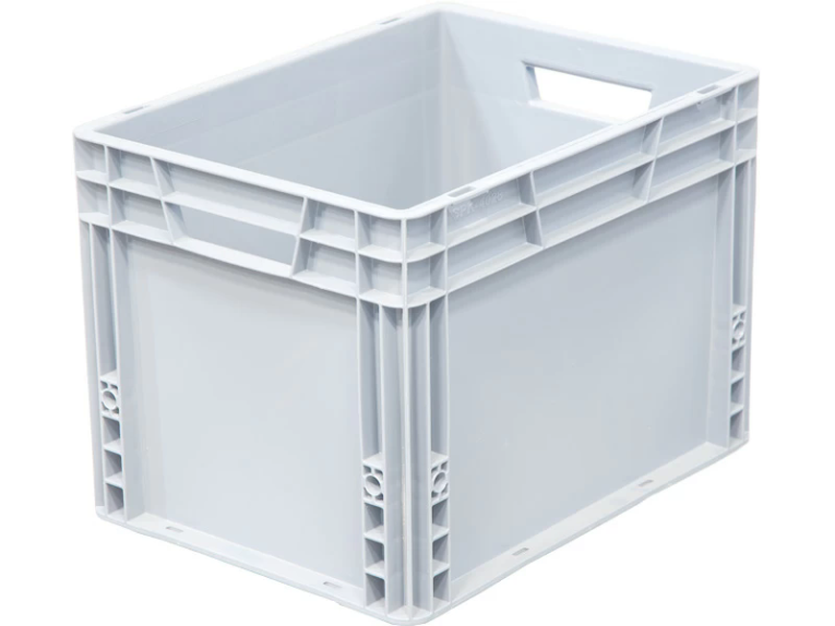 Ящик 400х300х270 сплошной, усиленное дно, цв. серый купить в Самаре Ящик 400х300х270 сплошной, усиленное дно, цв. серый купить в Самаре