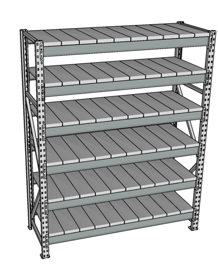 Стеллаж грузовой СГР 2000x1200x800 6 полок (металл) купить в Самаре Стеллаж грузовой СГР 2000x1200x800 6 полок (металл) купить в Самаре