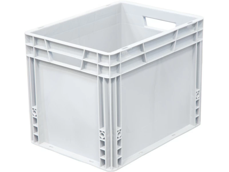 Ящик 400х300х320 сплошной, усиленное дно, цв. серый купить в Самаре Ящик 400х300х320 сплошной, усиленное дно, цв. серый купить в Самаре