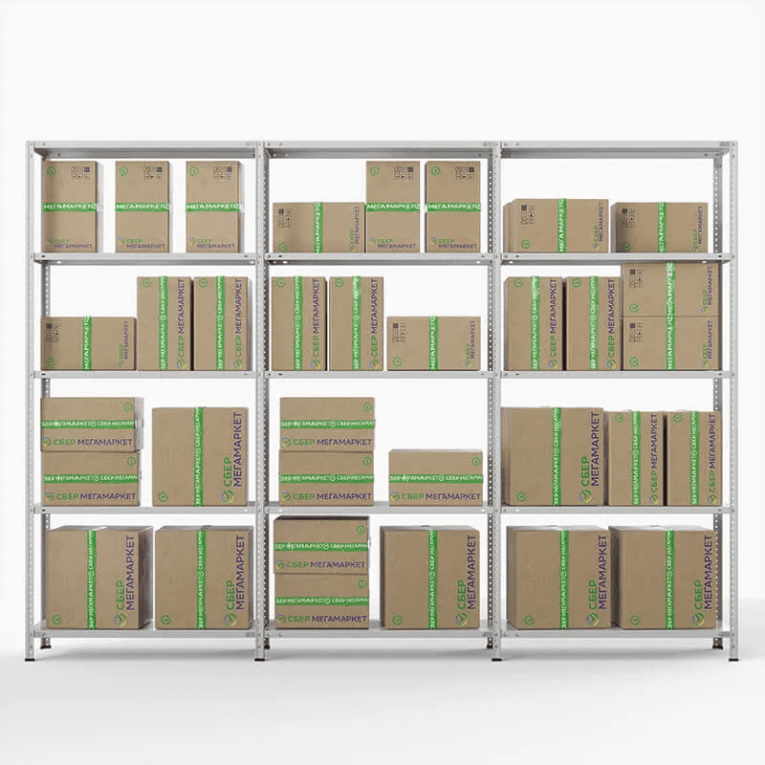 Стеллаж ПВЗ Сбер 2000х3000х400 5 полок купить в Самаре Стеллаж ПВЗ Сбер 2000х3000х400 5 полок купить в Самаре