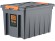 Контейнер особопрочный Rox Box PRO 70 (589х396х355 мм с крышкой и клипсами, на роликах, антрацит) купить в Самаре