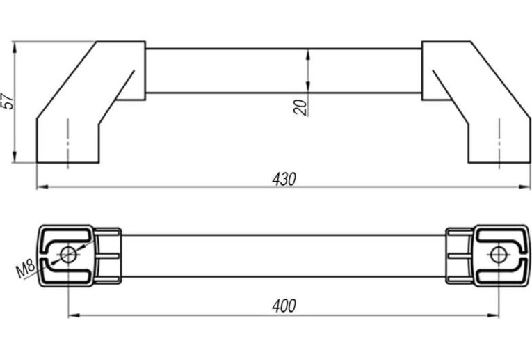 Ручка трубчатая СТ-4 АТ40020 купить в Самаре Ручка трубчатая СТ-4 АТ40020 купить в Самаре