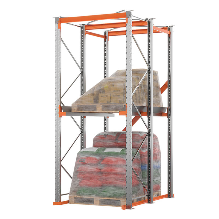 Стеллаж набивной паллетный (3000х1580х1800 мм), 1 линия, 2 яруса купить в Самаре Стеллаж набивной паллетный (3000х1580х1800 мм), 1 линия, 2 яруса купить в Самаре