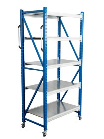 Стеллаж мобильный БиКом СТ-4 250x90x90 5 полок