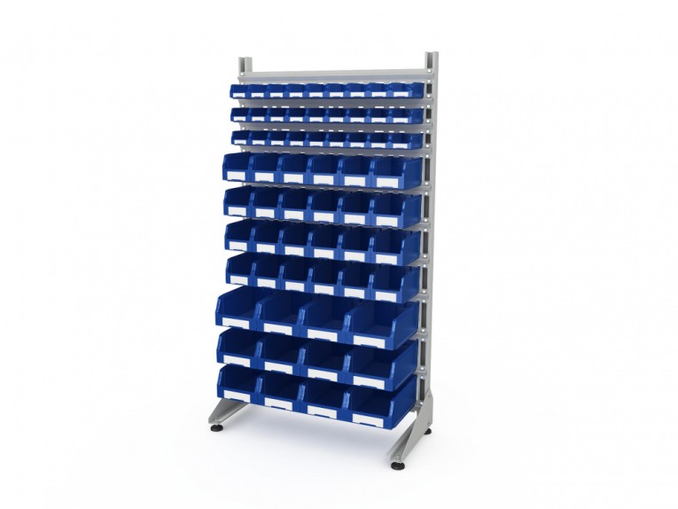 Стеллаж для пластиковых лотков SORTEX односторонний 1800x1000x450.05 купить в Самаре Стеллаж для пластиковых лотков SORTEX односторонний 1800x1000x450.05 купить в Самаре