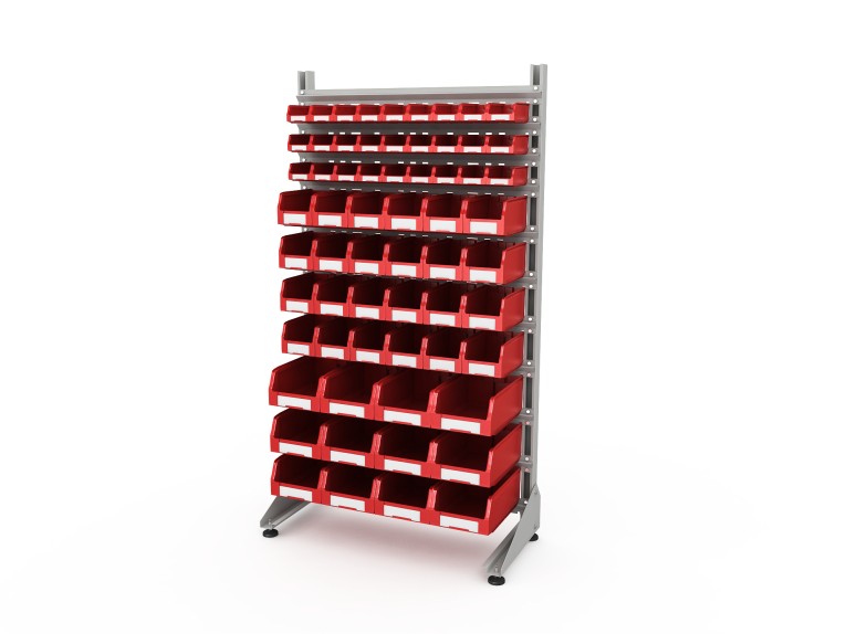 Стеллаж для пластиковых лотков SORTEX односторонний 1800x1000x450.05 купить в Самаре Стеллаж для пластиковых лотков SORTEX односторонний 1800x1000x450.05 купить в Самаре