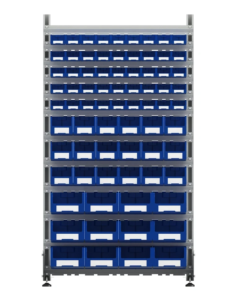 Стеллаж для пластиковых лотков SORTEX односторонний 1800x1000x450.06 купить в Самаре
