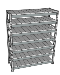Стеллаж грузовой СГР 2000x900x400 7 полок (металл) Стеллаж грузовой СГР 2000x900x400 7 полок (металл)