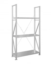 Стеллаж MS U 2500x1200x800 3 полки (280 кг, металл)