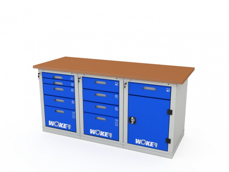 Верстак трехтумбовый WOKER PRO 3542.1800 купить в Самаре Верстак трехтумбовый WOKER PRO 3542.1800 купить в Самаре