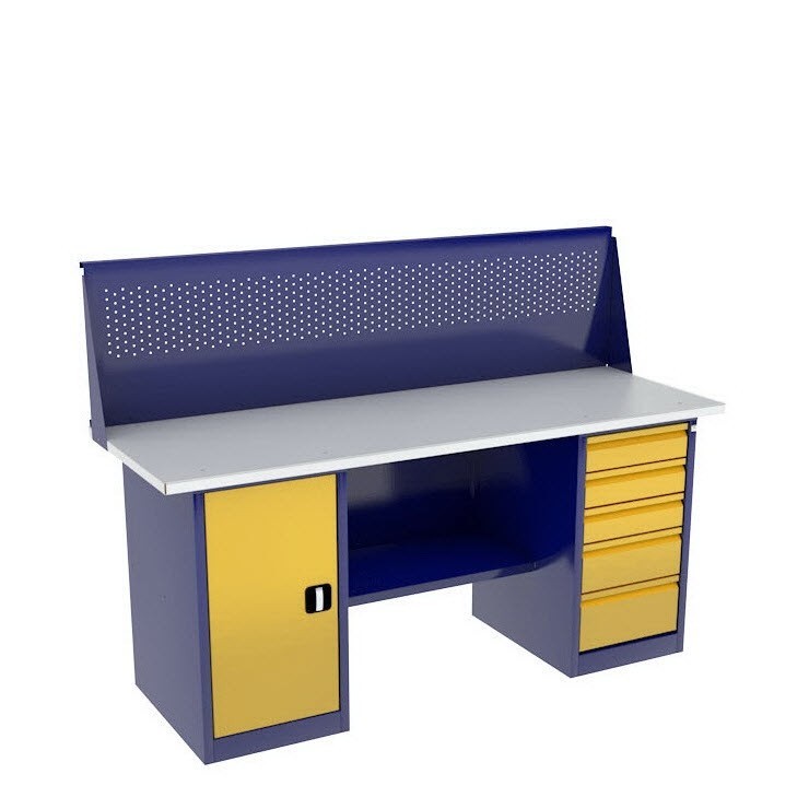 Верстак с тумбой и драйвером ВП-4/1,6 с экраном купить в Самаре Верстак с тумбой и драйвером ВП-4/1,6 с экраном купить в Самаре