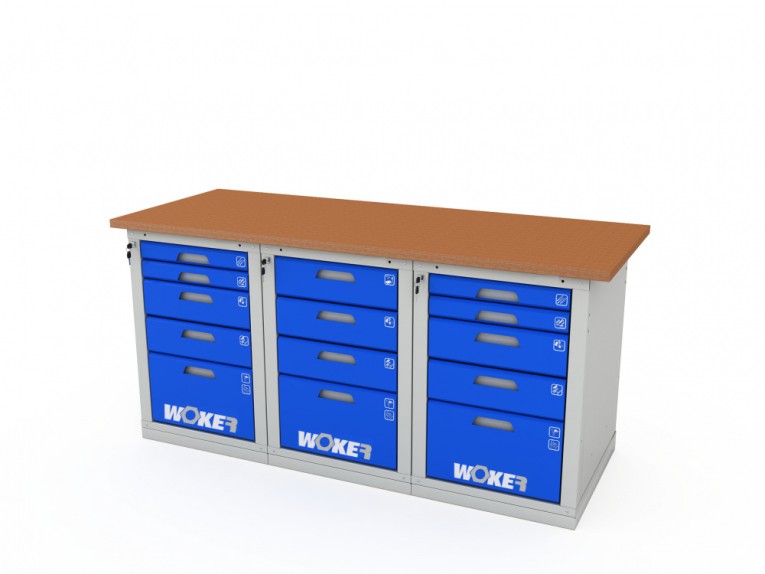 Верстак трехтумбовый WOKER PRO 3545.1800 купить в Самаре